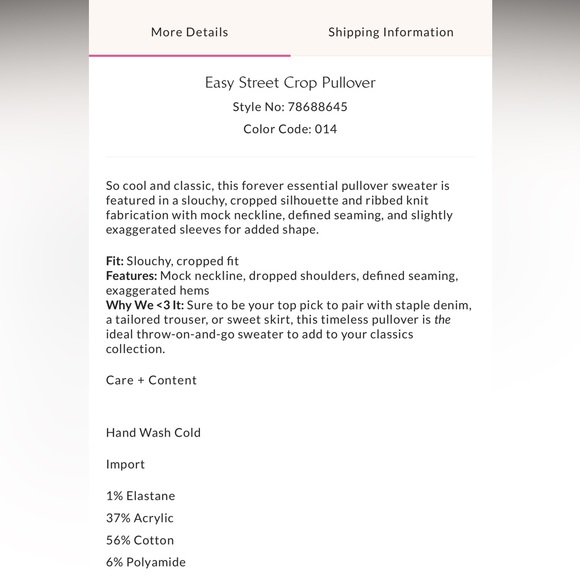 Free People Easy Street Cream Cropped Sweater - Picture 5 of 5